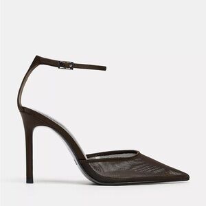 Zara heeled mesh shoes